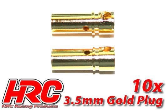 Pro-Line HRC9003F Connector - 3.5mm - Female (10 pcs) - Gold