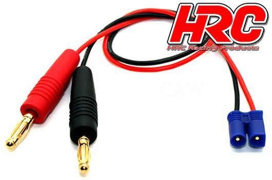 Pro-Line HRC9107 Charger Lead - 4mm Bullet to EC2 Battery Plug - 300mm - Gold