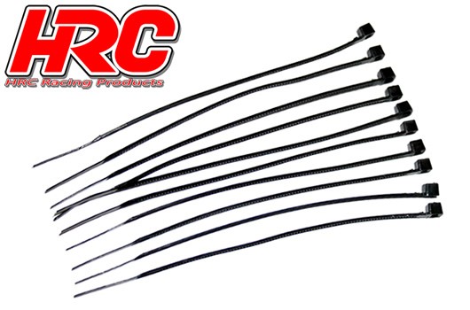 Pro-Line HRC5021BK Tie-Wraps - Short (100mm) - Black (10 pcs)