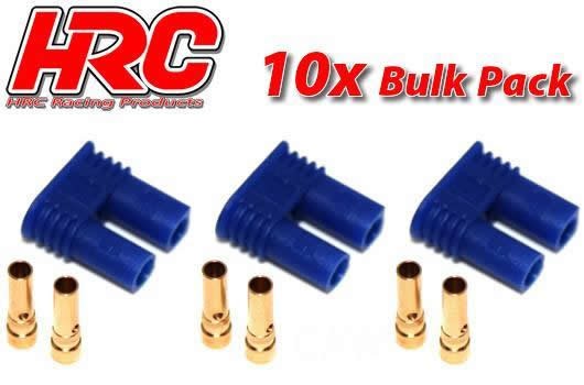 Pro-Line HRC9051B Connector - EC2 - Female (10 pcs) - Gold