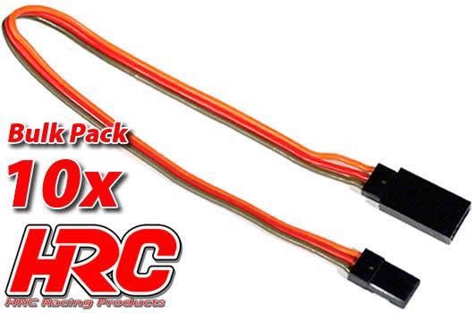 Pro-Line HRC9241B Servo Extension Cable - Male:Female - JR - 20cm Long - BULK 10 pcs