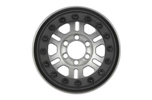 Pro-Line PRO276400 Wheels - 1:10 Crawler - 1.9" - Pro-Forge FaultLine - Bead-Loc - Clear Anodiz