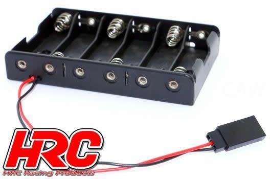 Pro-Line HRC9272E Battery Holder - AA - 6 Cells - Flat - UNI (FUT & JR) connector