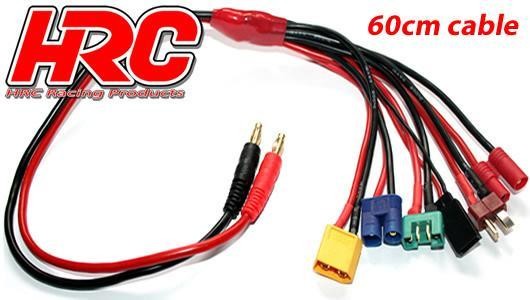 Pro-Line HRC9124-6 Charger Lead - Multi 4mm Bullet to EC3 : MPX : XT60 : CT4 : Ultra T : Receiver UN