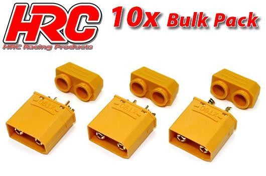 Pro-Line HRC9096PB Connector - XT90 with CAP - Male (10 pcs) - Gold