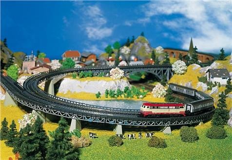 Faller 01.222542 Auffahrt, gebogen 45°