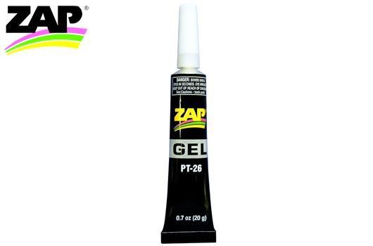 Zap ZPT26 Glue - ZAP Gel - CA - no drip-suck back tube - 28.3g (1 oz.)