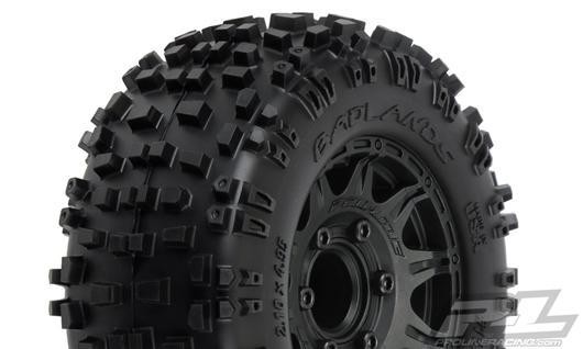 Pro-Line PRO117310 Tires - 1:10 Truck - 2.8" - mounted - 12mm Raid Black 6x30 Wheels - Removabl