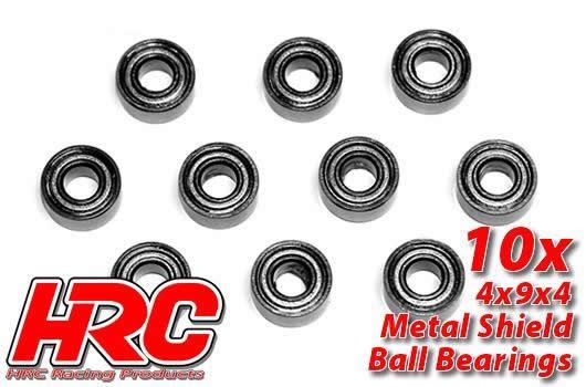 HRC Racing HRC1216 Ball Bearings - metric - 4x 9x4mm (10 pcs)