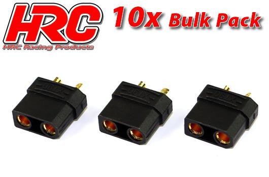 Pro-Line HRC9097KB Connector - XT90 BLACK - Female (10 pcs) - Gold