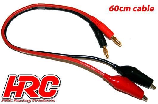 Pro-Line HRC9119-6 Charger Lead - 4mm Bullet to Crocodile - 600mm - Gold