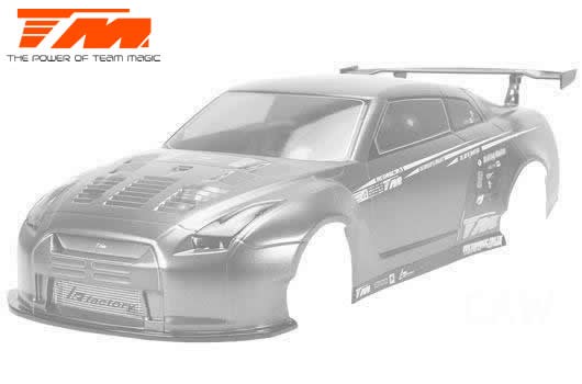 Team Magic TM503394C Body - 1:10 Touring : Drift - 190mm - Clear - R35
