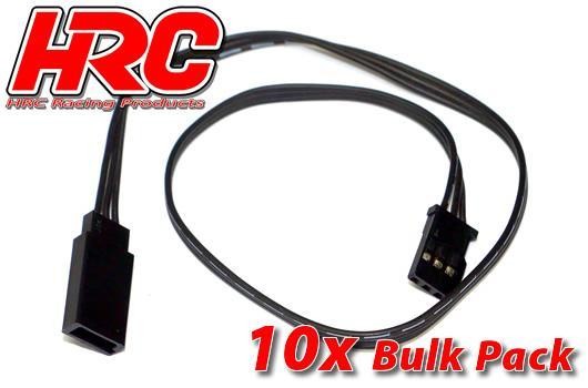 Pro-Line HRC9232KB Servo Extension Cable - Male:Female - (FUT) - 30cm Long - Black:Black:Black - B