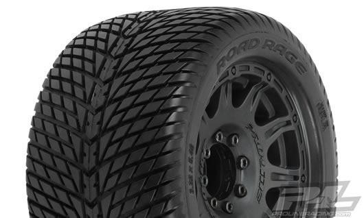 Pro-Line PRO117710 Tires - Monster Truck - mounted - Raid Black wheels - 17mm 8x32 Removable Hex - R