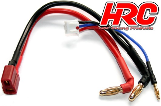 Pro-Line HRC9151D Charge & Drive Lead - 4mm Plug to Ultra T & Balancer Battery Plug - Gold