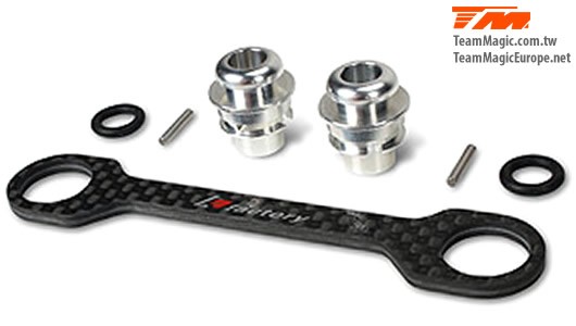 K Factory KF2137 Option Part - E4D:E4D-MF - Carbon Front Body Holder