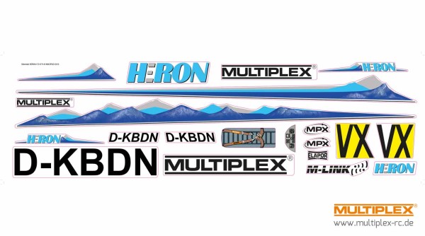 Multiplex 724774 Multiplex Dekorbogen Heron