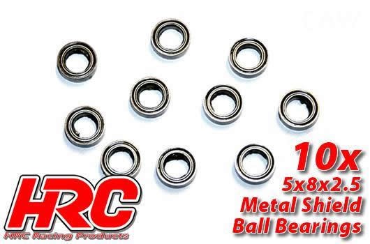 HRC Racing HRC1212 Ball Bearings - metric - 5x 8x2.5mm (10 pcs)