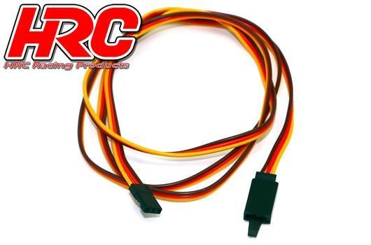 Pro-Line HRC9247CL Servo Extension Cable - with Clip - Male:Female - JR type - 100cm Long