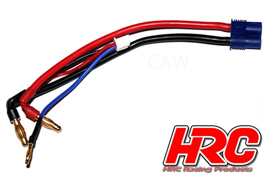 Pro-Line HRC9151E Charge & Drive Lead - 4mm Plug to EC3 & Balancer Battery Plug - Gold