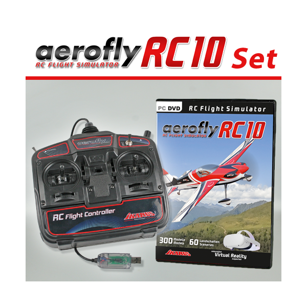 Ikarus Aerofly Simulator-Set: aeroflyRC10 mit USB-FlightController