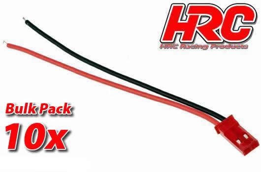 Pro-Line HRC9277MB Battery Cable - 22AWG - 20cm - BEC Male Plug - BULK 10 pcs