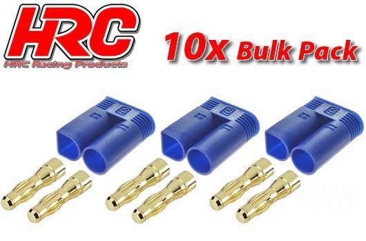 Pro-Line HRC9058B Connector - EC5 - Male (10 pcs) - Gold