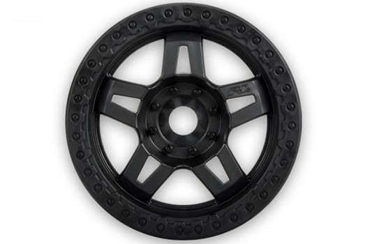 Pro-Line PRO272203 Wheels - Monster Truck - Tech 5 3.8" - 17mm Hex - Narrow (2.75") - Blac
