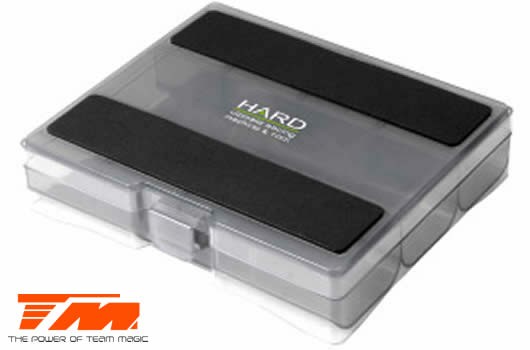Hard Racing HARD9201 Plastic Box - HARD - Standing tool Box for car - Adjustable Compartments - 14.8