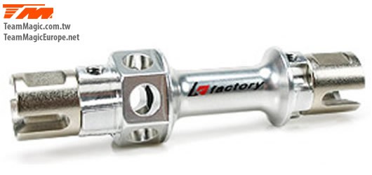 K Factory KF14210 Option Part - G4RS II - Aluminium - Front Solid Axle Set (with outdrive shaft)