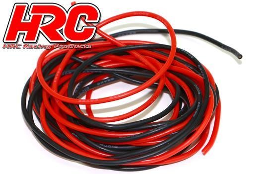 Pro-Line HRC9591F Cable - 22 AWG : 0.33mm2 - Red and Black - Flat (2m)