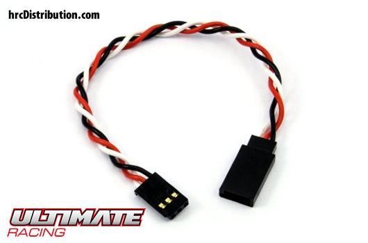 Ultimate Racing UR46130 Servo Extension Cable - Twist - Futaba type - 15cm Long