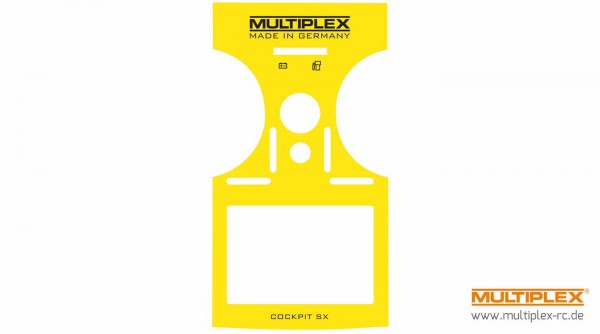 Multiplex 724404-MPX - Dekorbogen COCKPIT SX 7:9 gelb