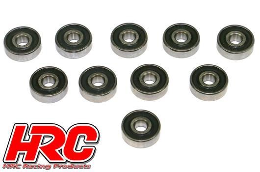 HRC Racing HRC1280RS Ball Bearings - metric - 6x19x6mm Rubber sealed (10 pcs)