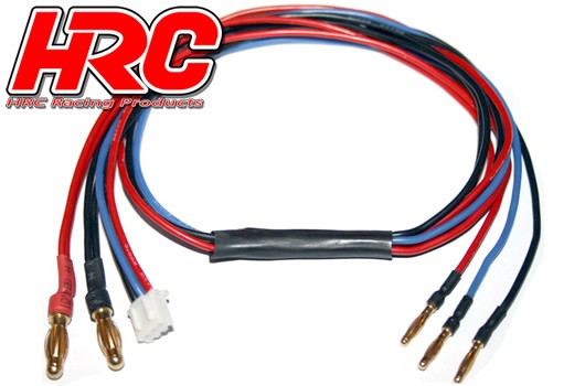 Pro-Line HRC9156 Charger Lead - 4mm Bullet to 2mm & JST Balancer Plug for Hardcase battery - Gol