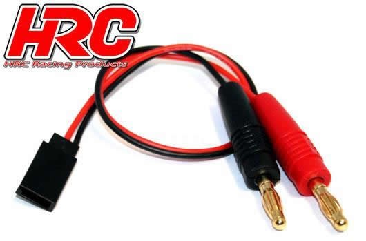 Pro-Line HRC9118 Charger Lead - 4mm Bullet to Receiver Battery JR Universal Plug - 300mm - Gold