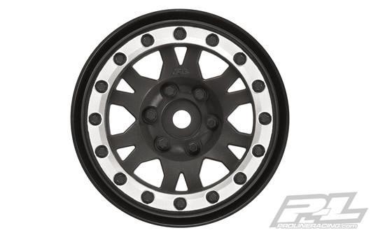 Pro-Line PRO276913 Wheels - 1:10 Crawler - 1.9" - Impulse - Bead-Loc - Black:Silver (2 pcs)