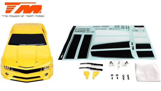 Team Magic TM503323YA Body - 1:10 Touring : Drift - 195mm - Painted - no holes - CMR Yellow
