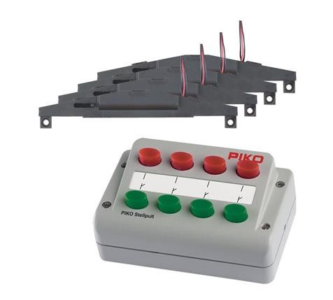 Piko 05.55392 Weichen-Antriebs-Set (4x) + Stellpult