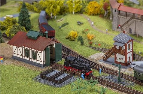 Faller 01.222108 Set Nebenbahnlokschuppen mit B