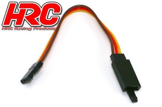 Pro-Line HRC9240CL Servo Extension Cable - with Clip - Male:Female - JR - 10cm Long