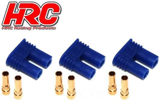 Pro-Line HRC9051A Connector - EC2 - Female (3 pcs) - Gold