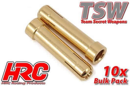 Pro-Line HRC9016B Connector - Reducer tube - 5.0mm to 4.0mm (10 pcs) - Gold
