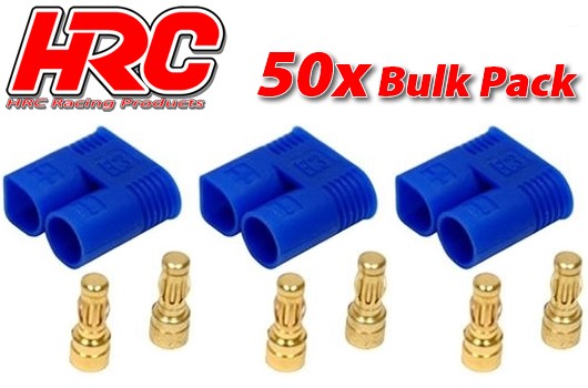 Pro-Line HRC9052C Connector - EC3 - Male (50 pcs) - Gold