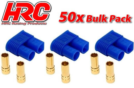 Pro-Line HRC9053C Connector - EC3 - Female (50 pcs) - Gold