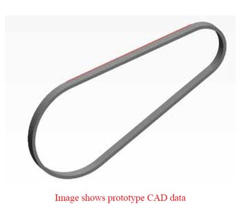 Tamiya 10.51559 TRF418 Rear Belt 63T