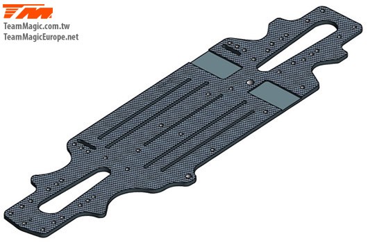 K Factory KF2236 Option Part - E4RS II E4JS II - Carbon Fiber - 3.0mm Chassis - SPECIAL PRICE