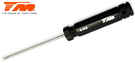 Team Magic TM117004-3S Tool - Hex Wrench - Team Magic Black HC - 3:32"