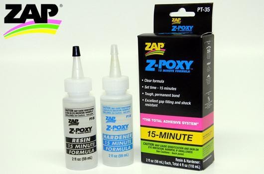 Zap ZPT35 Glue - Z-Poxy - 15 Minute - 118ml (4 fl oz.)
