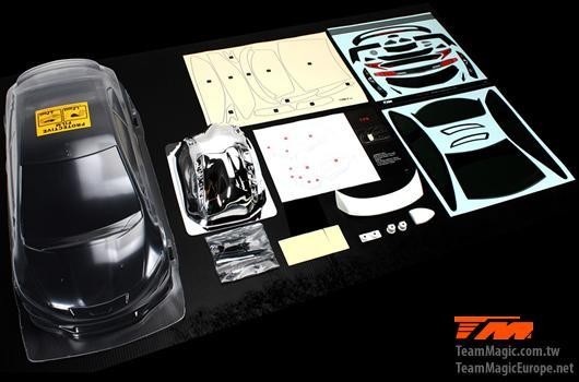Team Magic TM503367C Body - 1:10 Touring : Drift - 190mm - Clear - TPR